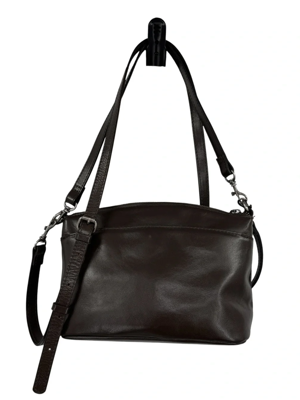 Patricia Nash Vintage Distress Arlee Small Leather Crossbody Bag In Mushroom